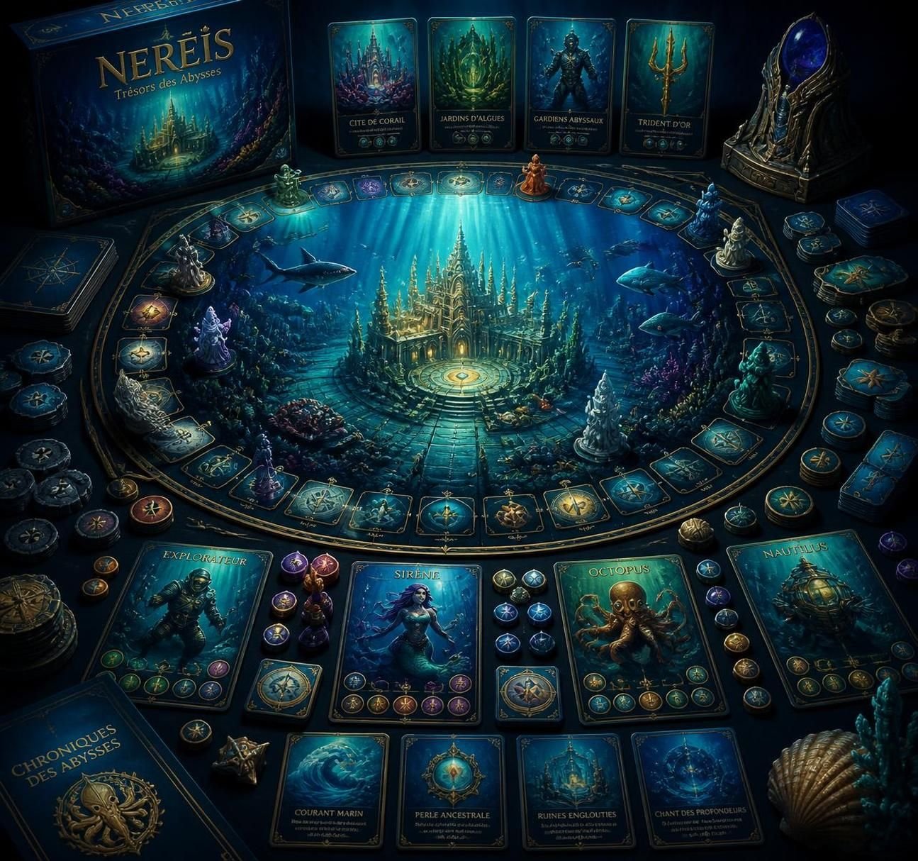 découvrez abyss, un des plus beaux jeux de société, et plongez dans un univers sous-marin fascinant rempli de stratégie et d'aventure.