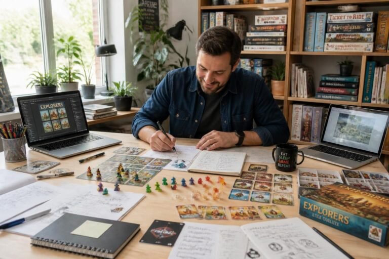 découvrez la méthode complète d'un animateur pour créer votre propre jeu de société, étape par étape, de l'idée à la réalisation.
