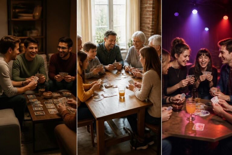 découvrez notre sélection de jeux de société avec cartes adaptés à chaque type de soirée, pour des moments ludiques et conviviaux entre amis ou en famille.